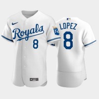 Kansas City Kansas City Royals #8 Nicky Lopez Men's Nike Game Replica 2022 City Connect White Jersey