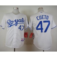 Kansas City Royals #47 Johnny Cueto White Cool Base Stitched MLB Jersey