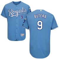 Kansas City Royals #9 Drew Butera Light Blue Flexbase Authentic Collection Stitched MLB Jersey