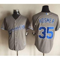 Kansas City Royals #35 Eric Hosmer New Grey Cool Base Stitched MLB Jersey