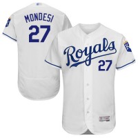 Kansas City Royals #27 Raul Mondesi White Flexbase Authentic Collection Stitched MLB Jersey