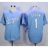 Kansas City Royals #1 Jarrod Dyson Light Blue Alternate 1 New Cool Base Stitched MLB Jersey