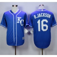 Kansas City Royals #16 Bo Jackson Blue Alternate 2 New Cool Base Stitched MLB Jersey