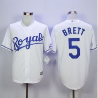 Kansas City Royals #5 George Brett White New Cool Base Stitched MLB Jersey