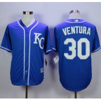 Kansas City Royals #30 Yordano Ventura Blue Alternate 2 New Cool Base Stitched MLB Jersey