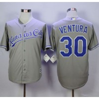 Kansas City Royals #30 Yordano Ventura New Grey Cool Base Stitched MLB Jersey