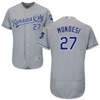 Kansas City Royals #27 Raul Mondesi Grey Flexbase Authentic Collection Stitched MLB Jersey