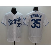 Kansas City Royals #35 Eric Hosmer White Flexbase Authentic Collection Stitched MLB Jersey