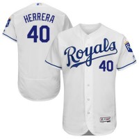Kansas City Royals #40 Kelvin Herrera White Flexbase Authentic Collection Stitched MLB Jersey
