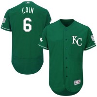 Kansas City Royals #6 Lorenzo Cain Green Celtic Flexbase Authentic Collection Stitched MLB Jersey