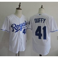 Kansas City Royals #41 Danny Duffy White New Cool Base Stitched MLB Jersey