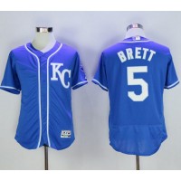 Kansas City Royals #5 George Brett Royal Blue Flexbase Authentic Collection Stitched MLB Jersey