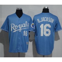 Kansas City Royals #16 Bo Jackson Light Blue New Cool Base Alternate 1 Stitched MLB Jersey