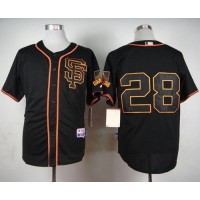 San Francisco Giants #28 Buster Posey Black Alternate Cool Base Stitched MLB Jersey