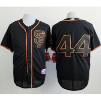 San Francisco Giants #44 Willie McCovey Black Alternate Cool Base Stitched MLB Jersey