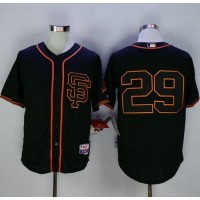 San Francisco Giants #29 Jeff Samardzija Black Cool Base Stitched MLB Jersey