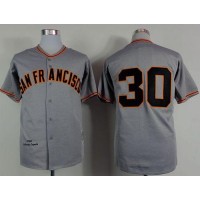 Mitchell And Ness 1962 San Francisco Giants #30 Orlando Cepeda Grey Stitched MLB Jersey