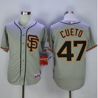 San Francisco Giants #47 Johnny Cueto Grey Road 2 Cool Base Stitched MLB Jersey