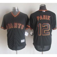 San Francisco Giants #12 Joe Panik Black New Cool Base Stitched MLB Jersey