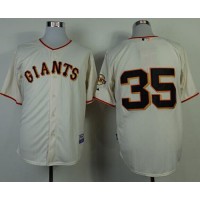 San Francisco Giants #35 Brandon Crawford Cream Cool Base Stitched MLB Jersey