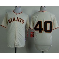 San Francisco Giants #40 Madison Bumgarner Cream Cool Base Stitched MLB Jersey