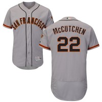 San Francisco Giants #22 Andrew McCutchen Grey Flexbase Authentic Collection Road Stitched MLB Jersey