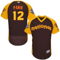 San Francisco Giants #12 Joe Panik Brown Flexbase Authentic Collection 2016 All-Star National League Stitched MLB Jersey