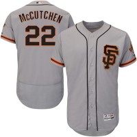 San Francisco Giants #22 Andrew McCutchen Grey Flexbase Authentic Collection Road 2 Stitched MLB Jersey