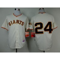 San Francisco Giants #24 Willie Mays Cream Cool Base Stitched MLB Jersey