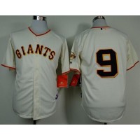 San Francisco Giants #9 Brandon Belt Cream Cool Base Stitched MLB Jersey