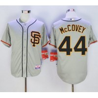 San Francisco Giants #44 Willie McCovey Grey Cool Base Stitched MLB Jersey