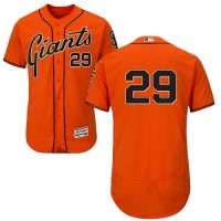 San Francisco Giants #29 Jeff Samardzija Orange Flexbase Authentic Collection Stitched MLB Jersey