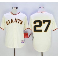 San Francisco Giants #27 Juan Marichal Cream Cool Base Stitched MLB Jersey