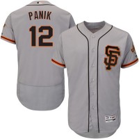 San Francisco Giants #12 Joe Panik Grey Flexbase Authentic Collection Road 2 Stitched MLB Jersey