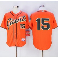 San Francisco Giants #15 Bruce Bochy Orange Alternate Cool Base Stitched MLB Jersey