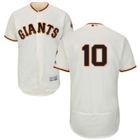 San Francisco Giants #10 Evan Longoria Cream Flexbase Authentic Collection Stitched MLB Jersey