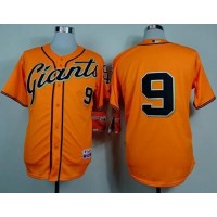 San Francisco Giants #9 Brandon Belt Orange Cool Base Stitched MLB Jersey