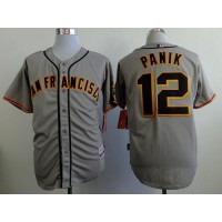 San Francisco Giants #12 Joe Panik Grey Road Cool Base Stitched MLB Jersey