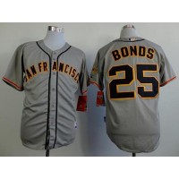 San Francisco Giants #25 Barry Bonds Grey Road Cool Base Stitched MLB Jersey