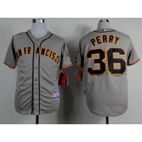 San Francisco Giants #36 Gaylord Perry Grey Road Cool Base Stitched MLB Jersey