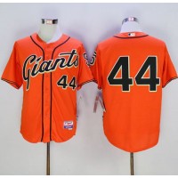 San Francisco Giants #44 Willie McCovey Orange Cool Base Stitched MLB Jersey