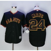 San Francisco Giants #24 Willie Mays Black New Cool Base Fashion Stitched MLB Jersey