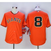 San Francisco Giants #8 Hunter Pence Orange Old Style 
