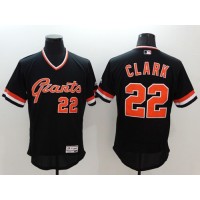 San Francisco Giants #22 Will Clark Black Flexbase Authentic Collection Cooperstown Stitched MLB Jersey
