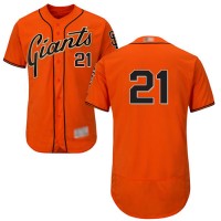 San Francisco Giants #21 Stephen Vogt Orange Flexbase Authentic Collection Stitched MLB Jersey