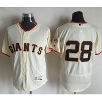 San Francisco Giants #28 Buster Posey Cream Flexbase Authentic Collection Stitched MLB Jersey