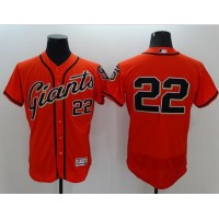 San Francisco Giants #22 Will Clark Orange Flexbase Authentic Collection Stitched MLB Jersey