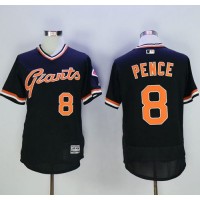San Francisco Giants #8 Hunter Pence Black Flexbase Authentic Collection Cooperstown Stitched MLB Jersey