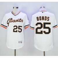 San Francisco Giants #25 Barry Bonds White Flexbase Authentic Collection Cooperstown Stitched MLB Jersey