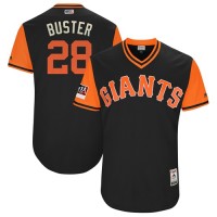 San Francisco Giants #28 Buster Posey Black 